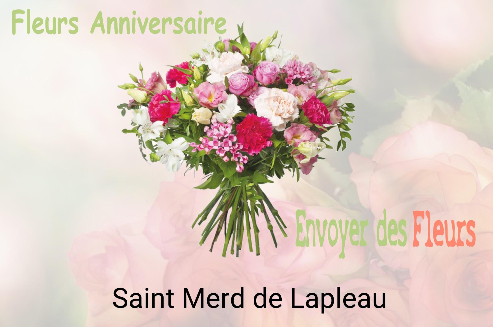 Bouquet de fleurs d’anniversaire livré à Saint-Merd-de-Lapleau