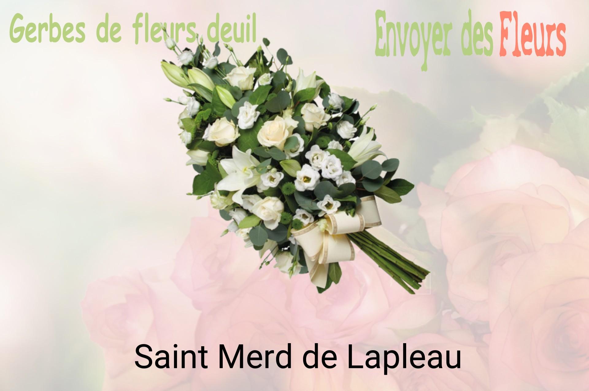 Gerbe de fleurs de deuil livrée à Saint-Merd-de-Lapleau